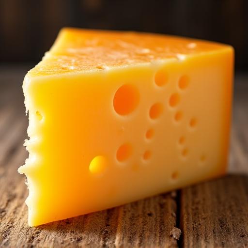 Ein grosses Stück Gruyère Käse