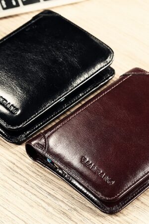 Fashion Short Genuine Leather Men's Wallet